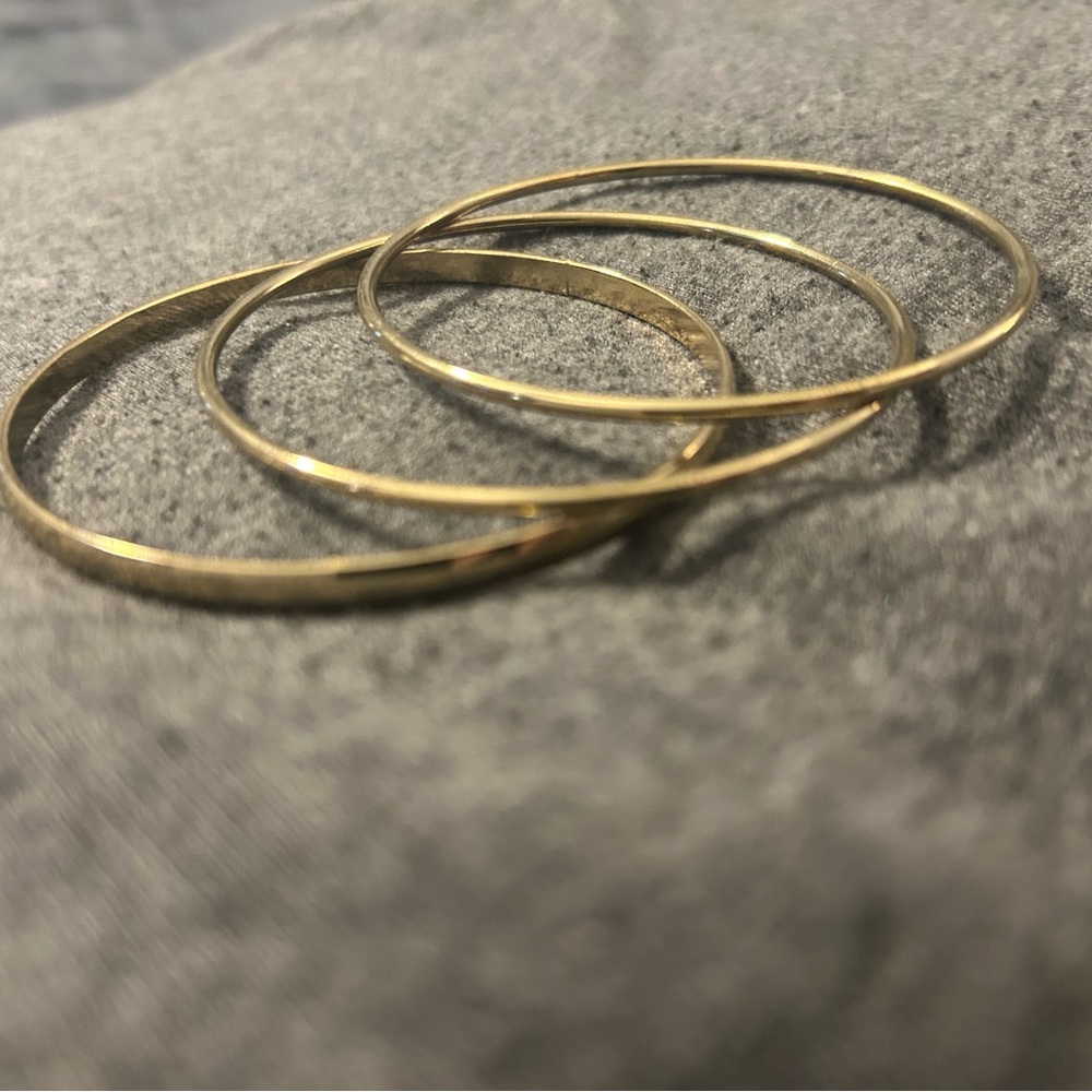 Gold Bangle Set - Picture 2 of 2